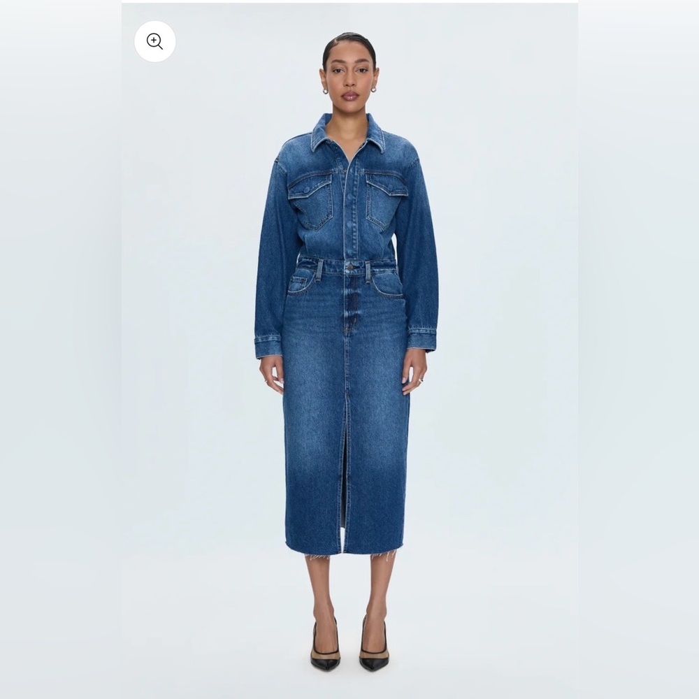 SOLD OUT Pistola Amira denim midi dress size medium NWT